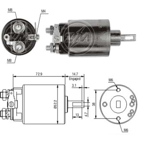 MARŞ OTOMATİĞİ 12V NISSAN FORKLİFT