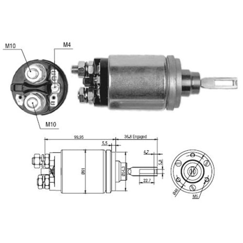 12V MERCEDES / MAGIRUS / KHD DAR GOBEK FLANSLI (CB