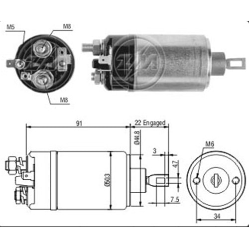 MARŞ OTOMATİĞİ 12V FORD / OPEL ESKI MODEL INCE GOV