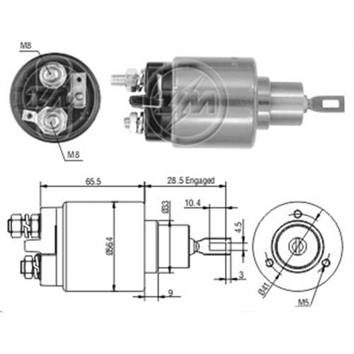 12V VW TRANSPORTER CARAVELLA E.M.