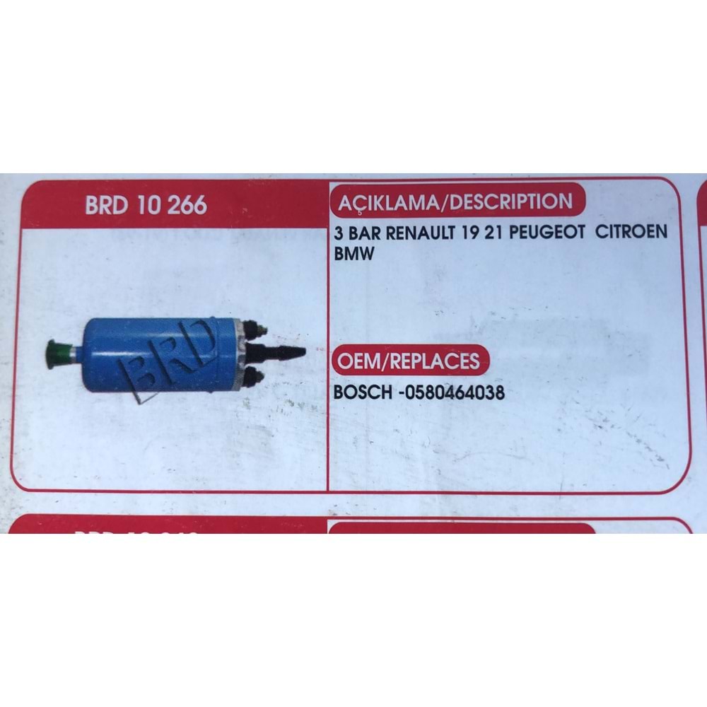 BENZIN POMPASI 3BAR RENAULT 19/21-PEUGEOT /CITROEN