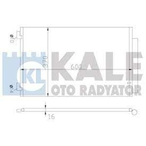 RADYATOR KLIMA P301-C ELYSEE 1.2VTI 1.6VTI 1.6HDI