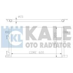 RADYATOR KLIMA LAGUNA I 1.6 16V 1.8 16V 1.9DTI