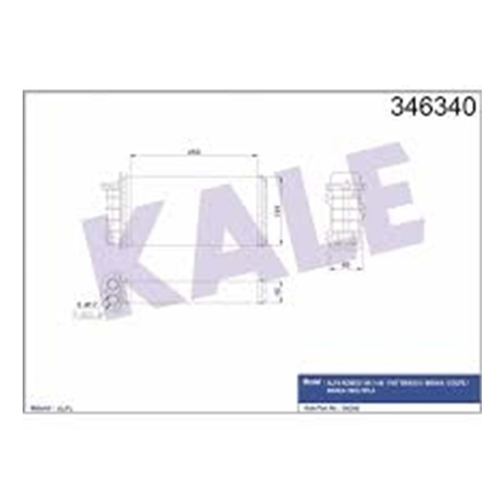 KALORIFER RADYATOR ALFA ROMEO 145/146-FIAT BRAV