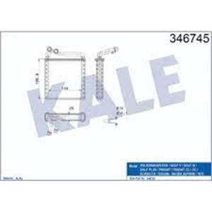 KALORIFER RADYATORU VOLKSWAGEN GOLF V SKODA OCTAVIA 3C0819031A