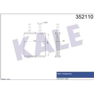 KALORIFER RADYATOR HYUNDAI GETZ 1.1-1.3-1.4 02 gt;