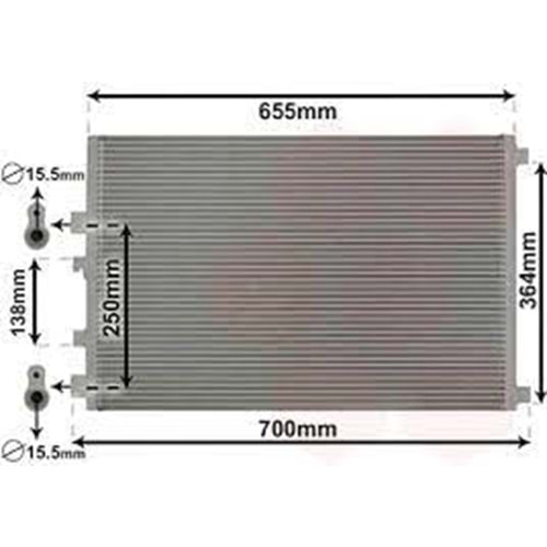 RADYATOR KLIMA MEGANE 2 SCENIC 2 1.9-2.0DCI 02 gt;