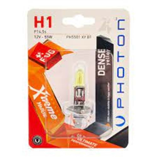 H1 12V 55W XTREME YELLOW (TEKLİ BLISTER)