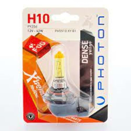 H10 12V 42W XTREME YELLOW (TEKLİ BLISTER)