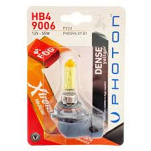 HB4 9006 12V 55W XTREME YELLOW (TEKLİ BLISTER)