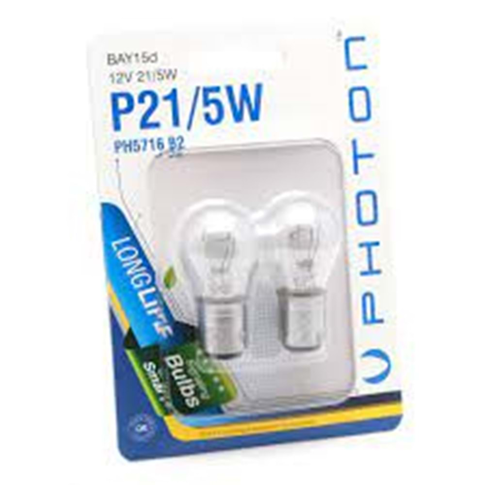 P21/5W 12V 2 Lİ BLISTER