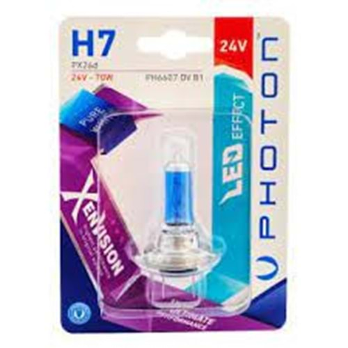 H7 24V DV 70W XEN VISION (TEKLİ BLISTER)