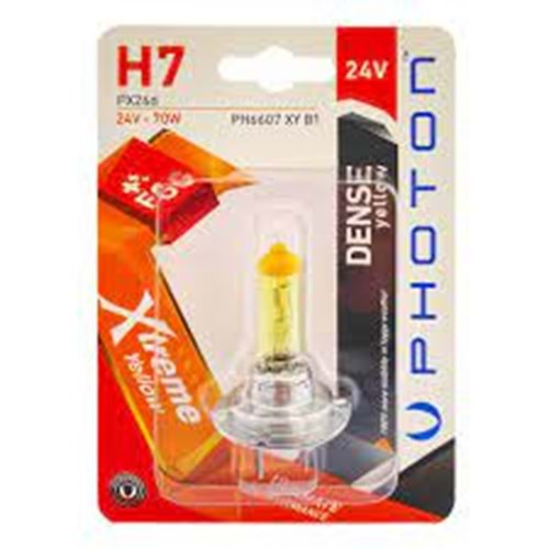 H7 24V 70W XTREME YELLOW